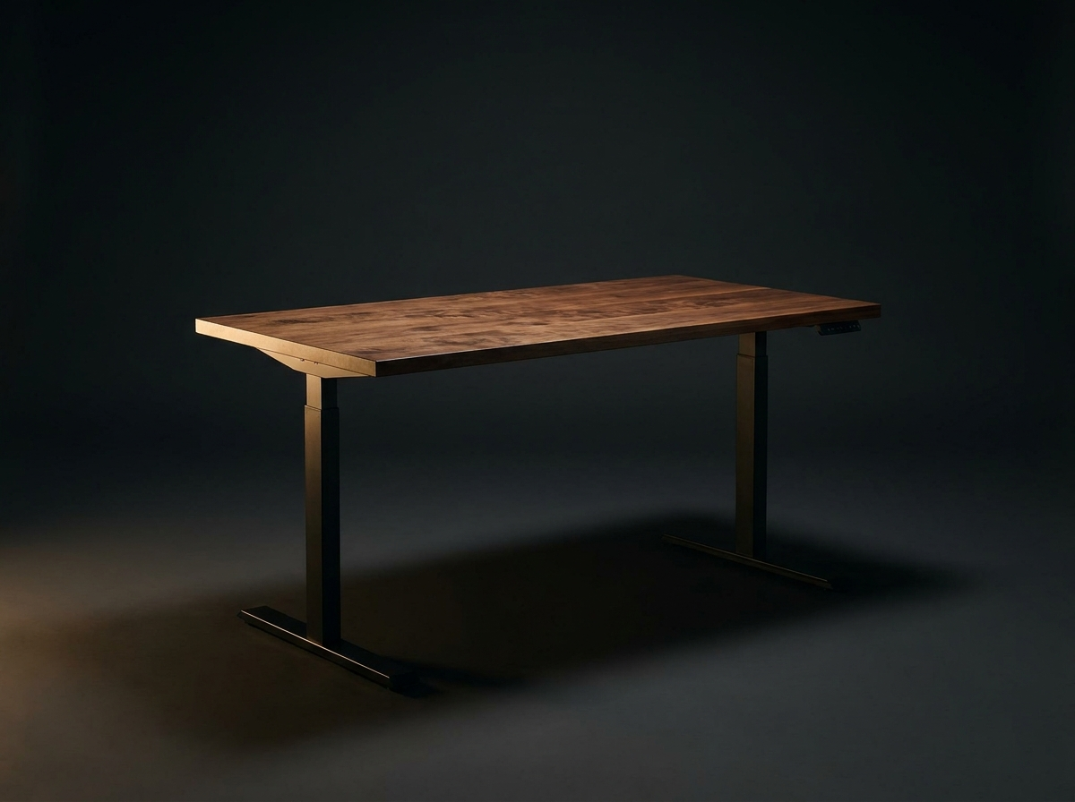 Jarvis Hardwood Standing Desk — Walnut